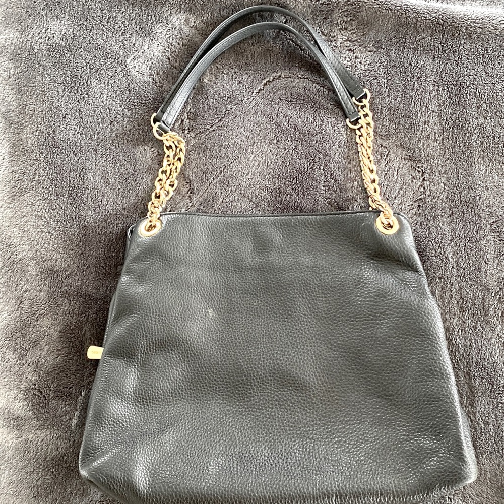 Michael Kors black leather purse